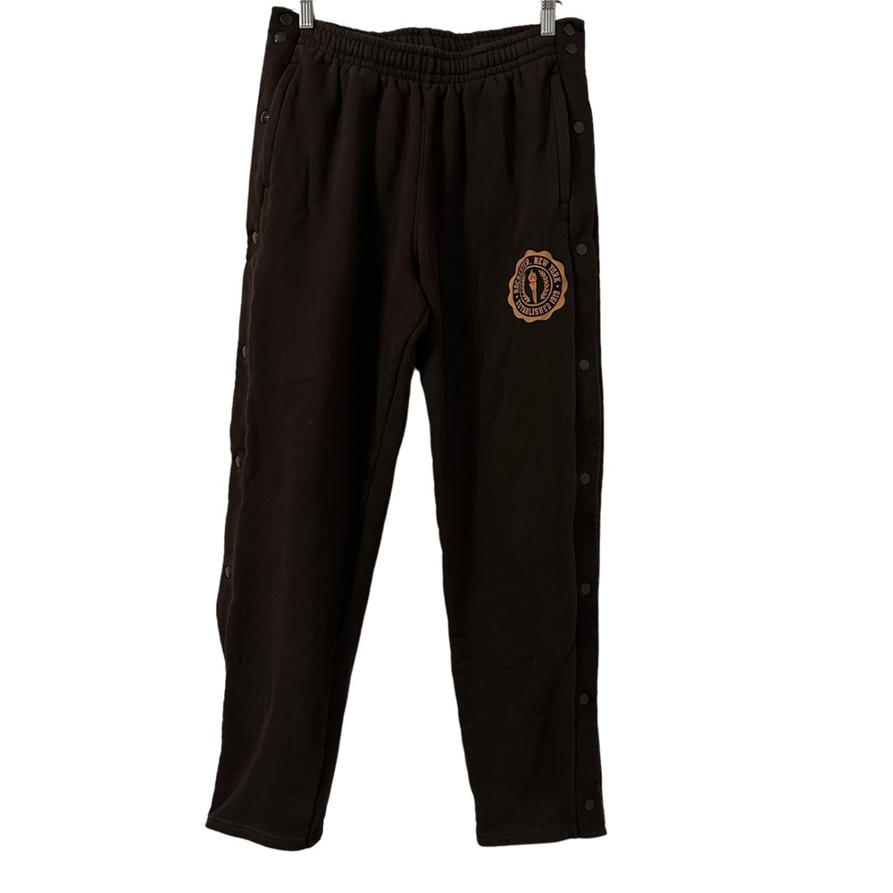 Champion Reverse Weave Mens Brown Button Tear Away Sweatpants Size M
